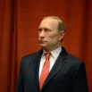 Постављање воштане фигуре Владимира Путина