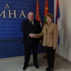 Председник Скупштине града Јагодинa Драган Марковћ Палма примио  државну секретарку Министарства унутрашњих послова Грчке и посланицу Скупштине Грчке Марију Кољу Царуху