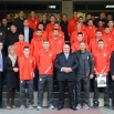 Председник Скупштине града Јагодина Драган Марковић Палма примио стручни штаб и фудбалере  репрезентације Србије 