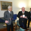 Политичко привредни део српске делегације на пријему у амбасади у Бечу